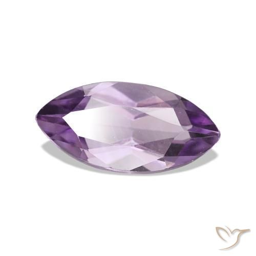 Améthyste Violet moyen naturelle Marquise, 1.00 ct, VVS