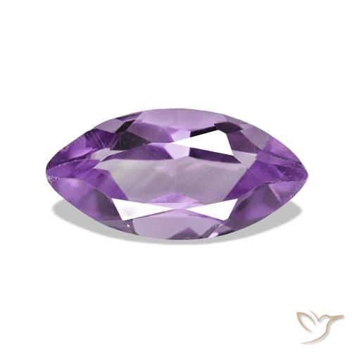 Améthyste Violet iris profond naturelle Marquise, 1.03 ct, VS-SI