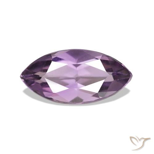 Améthyste Violet moyen naturelle Marquise, 1.06 ct, VVS