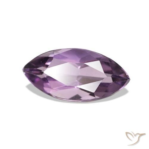 Améthyste Violet moyen naturelle Marquise, 1.06 ct, VVS
