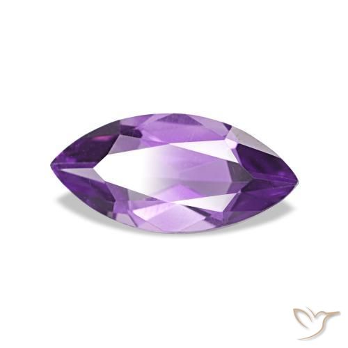Améthyste Rose violet moyen naturelle Marquise, 0.82 ct, VVS