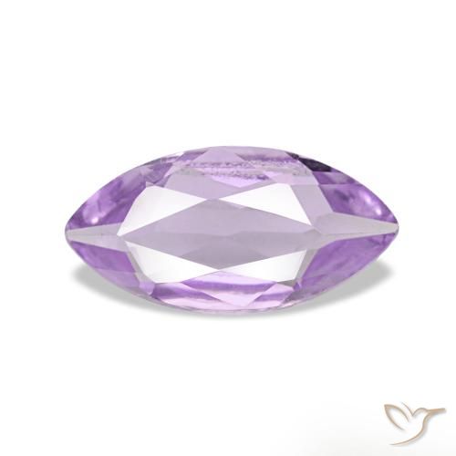Améthyste Violet moyen naturelle Marquise, 0.85 ct, VVS