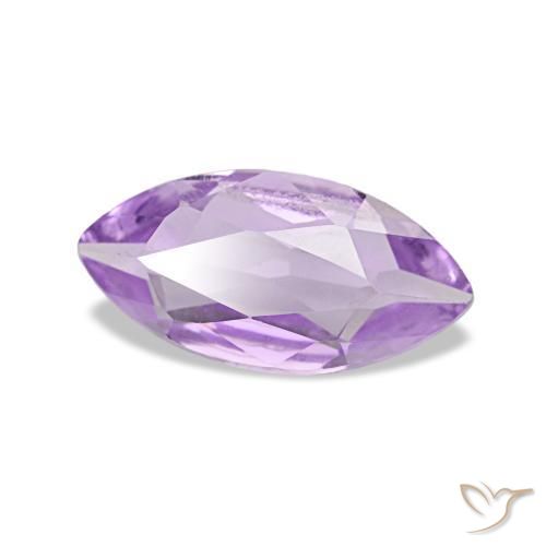 Améthyste Violet moyen naturelle Marquise, 0.85 ct, VVS