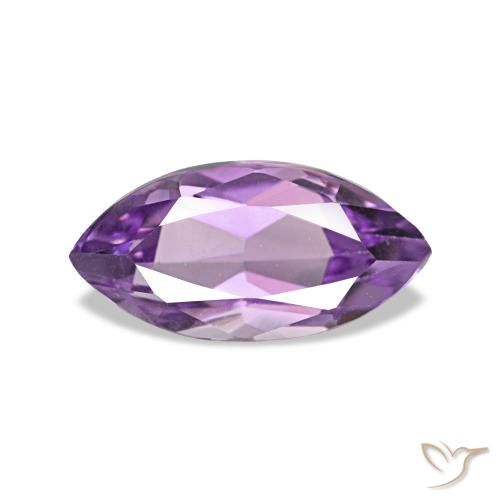 Améthyste Light-Medium Violet naturelle Marquise, 1.08 ct, VVS