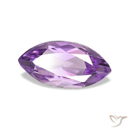 Améthyste Light-Medium Violet naturelle Marquise, 1.08 ct, VVS