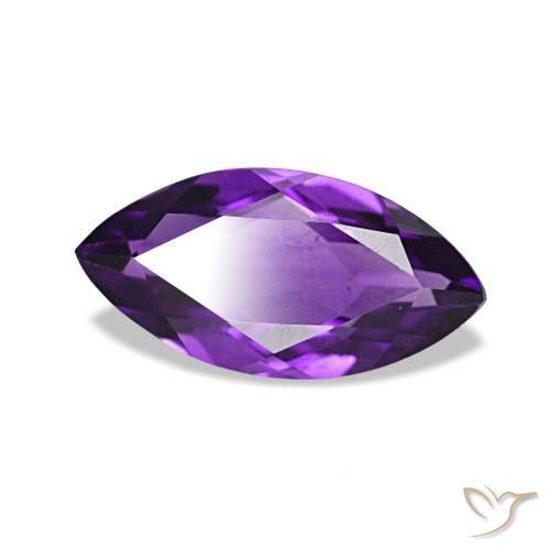 Améthyste Violet vif naturelle Marquise, 1.04 ct, VVS