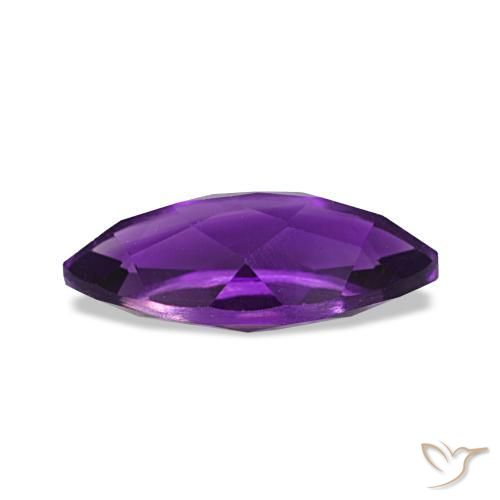 Améthyste Violet vif naturelle Marquise, 1.04 ct, VVS