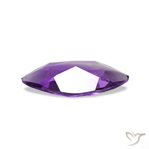 Améthyste Violet moyen naturelle Marquise, 0.68 ct, VVS