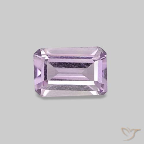 Améthyste violet de 0,49 ct, taille émeraude, VS