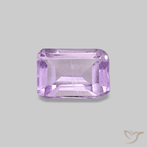 0.48ct Violet moyen Améthyste, Taille émeraude, VS