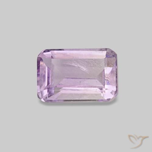 Améthyste Magenta léger naturelle Taille émeraude, 0.60 ct, VS