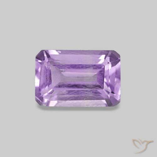 0.58ct Violet moyen Améthyste, Taille émeraude, VS