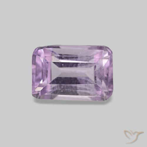 Améthyste Orchidée naturelle Taille émeraude, 0.57 ct, VS