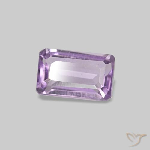 Améthyste Violet Iris naturelle Taille émeraude, 0.31 ct, VS
