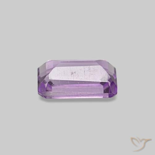 Améthyste Violet Iris naturelle Taille émeraude, 0.31 ct, VS
