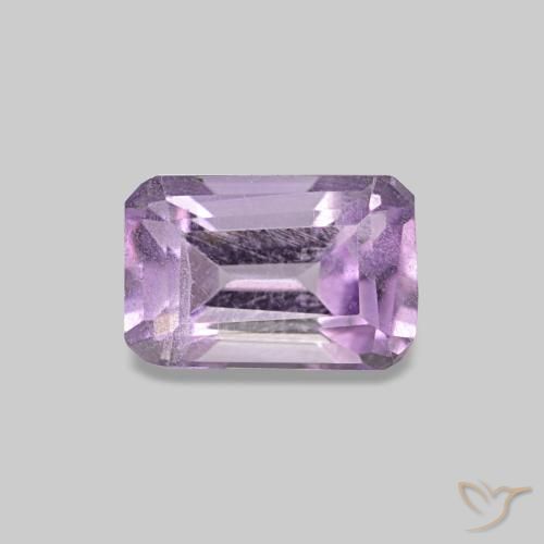 Améthyste Violet Iris naturelle Taille émeraude, 0.48 ct, VS