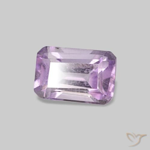Améthyste Violet Iris naturelle Taille émeraude, 0.48 ct, VS