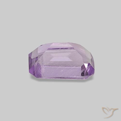 Améthyste Violet Iris naturelle Taille émeraude, 0.48 ct, VS