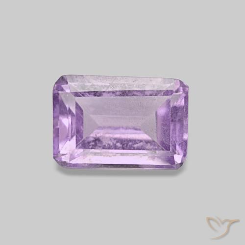 0.55ct Violet Iris Améthyste, Taille émeraude, VS