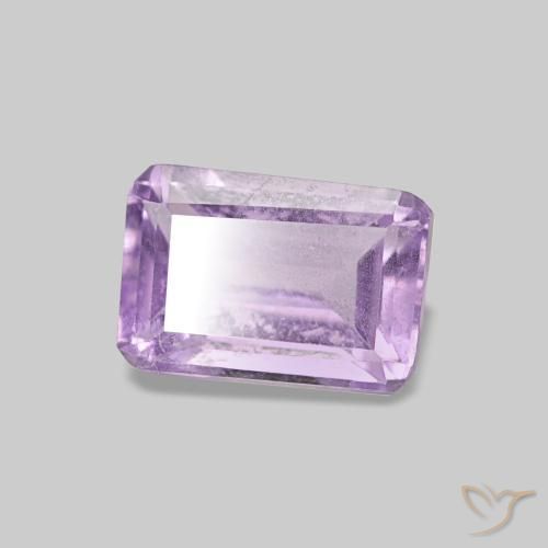 Améthyste Violet Iris naturelle Taille émeraude, 0.55 ct, VS