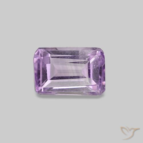 Améthyste Violet Iris naturelle Taille émeraude, 0.46 ct, VS