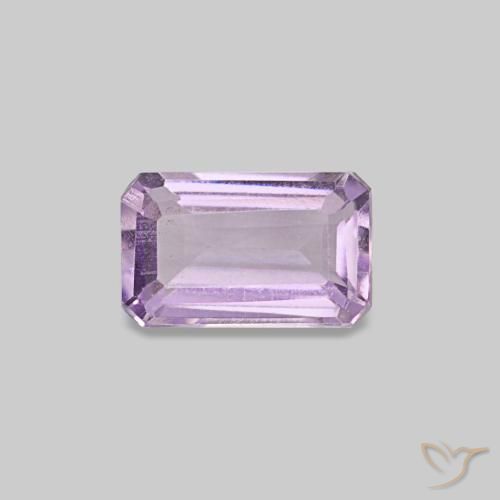 Améthyste violet de 0,28 ct, taille émeraude, VS