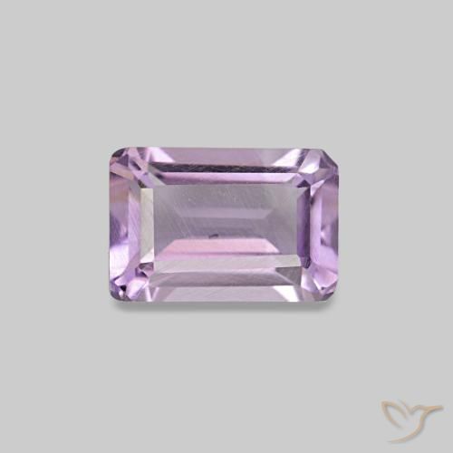 0.60ct Violet moyen Améthyste, Taille émeraude, VS