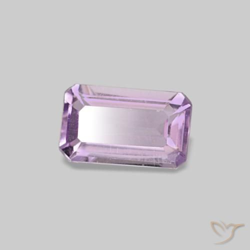 Améthyste Orchidée naturelle Taille émeraude, 0.24 ct, VS