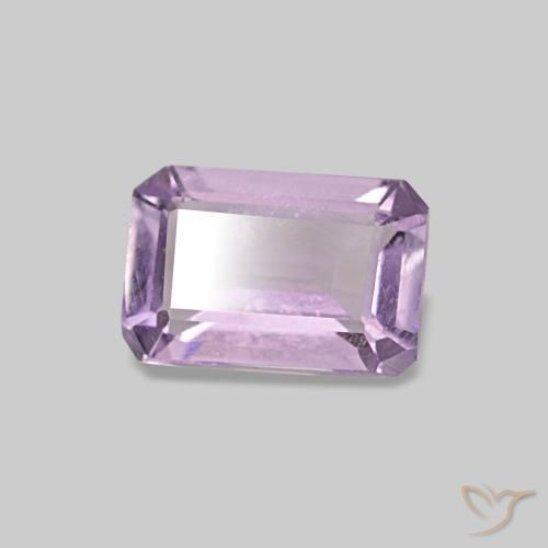 Améthyste Orchidée naturelle Taille émeraude, 0.52 ct, VS