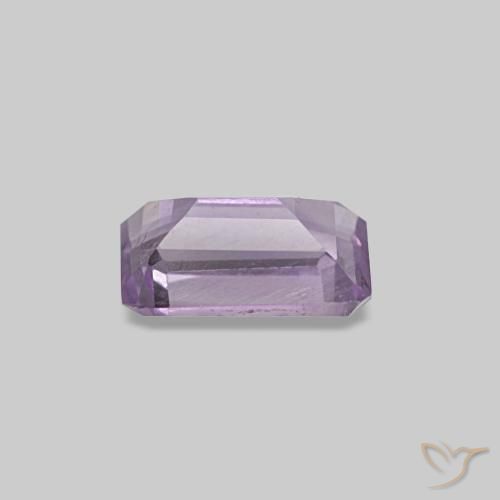 Améthyste Medium Light-Violet naturelle Taille émeraude, 0.51 ct, VS