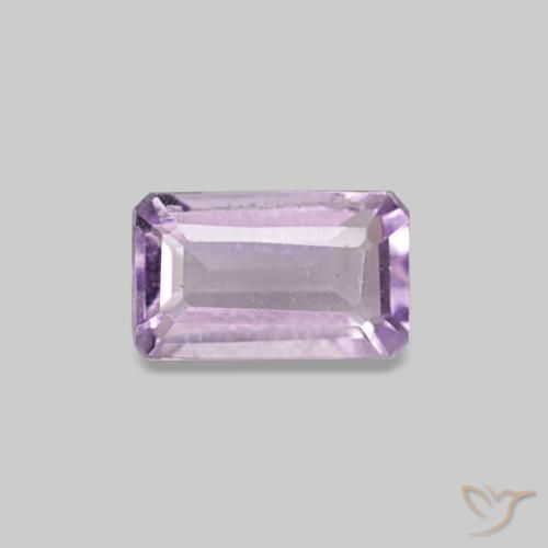 Améthyste violet de 0,28 ct, taille émeraude, VS-SI
