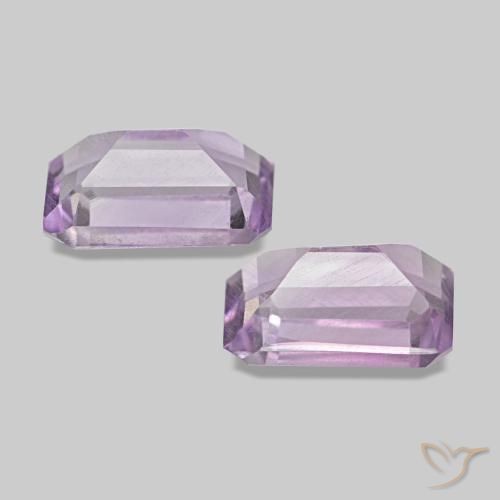 Achetez naturel 1,10ct violet rosé clair améthyste gems, taille émeraude, en provenance brésil chez gemselect. en stock, livraison internationale!