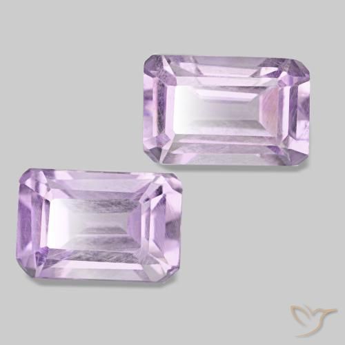 Achetez naturel 1.14ct Violet rosâtre léger Améthyste gems, Taille émeraude, En provenance Brésil chez GemSelect. En stock, livraison internationale!