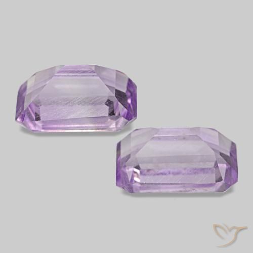 Achetez naturel 1.14ct Violet rosâtre léger Améthyste gems, Taille émeraude, En provenance Brésil chez GemSelect. En stock, livraison internationale!
