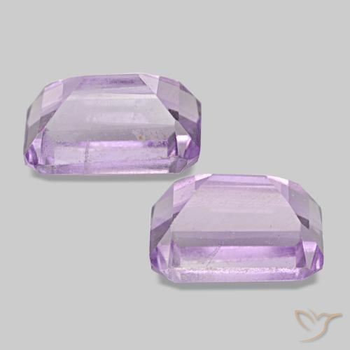 Achetez naturel 1.22ct Violet Rosâtre Améthyste gems, Taille émeraude, En provenance Brésil chez GemSelect. En stock, livraison internationale!