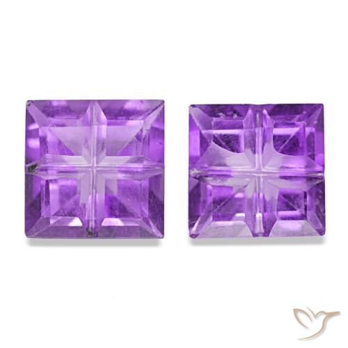 1.12ct Violet vif Améthyste, Carré, VS