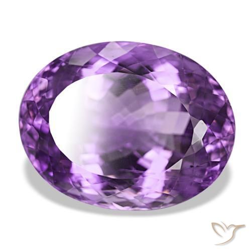 Améthyste Rose violet moyen naturelle Coupe ovale, 38.99 ct, VVS-VS