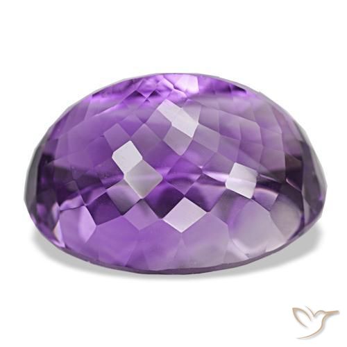 Améthyste Rose violet moyen naturelle Coupe ovale, 38.99 ct, VVS-VS