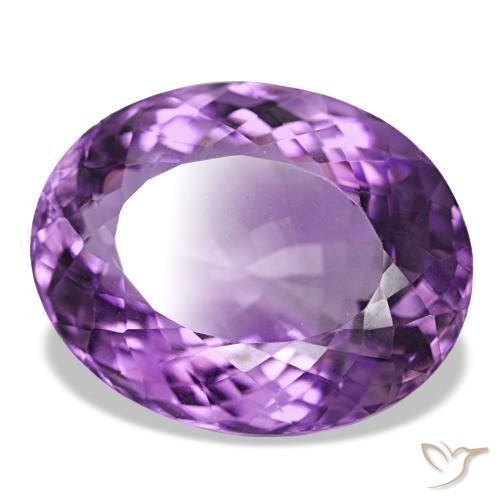 Améthyste Violet moyen naturelle Coupe ovale, 34.64 ct, VVS-VS