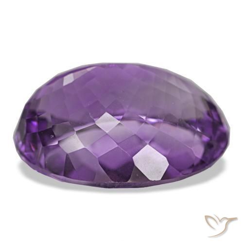 Améthyste Violet moyen naturelle Coupe ovale, 34.64 ct, VVS-VS