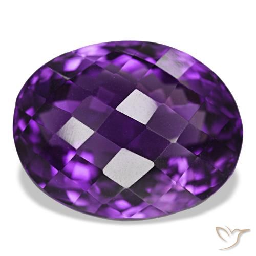 30.20ct Violet rougeâtre Améthyste, Ovale, IF