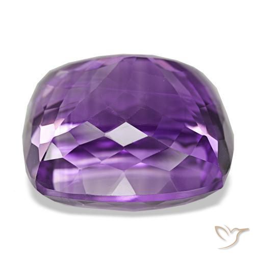 Améthyste Violet moyen naturelle Coupe coussin, 38.32 ct, VVS-VS
