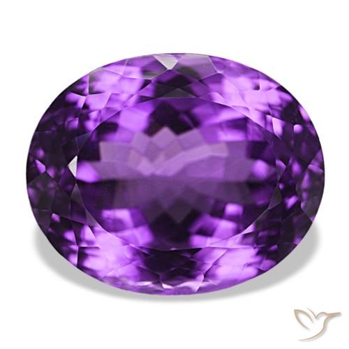 31.10ct Violet moyen Améthyste, Ovale, VVS-VS
