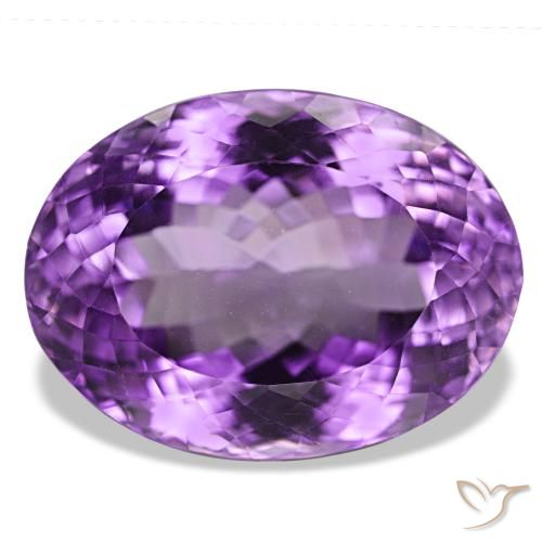 48.71ct Violet foncé Améthyste, Ovale, IF