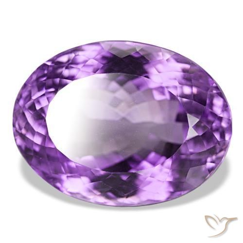 Améthyste Violet foncé naturelle Coupe ovale, 48.71 ct, IF