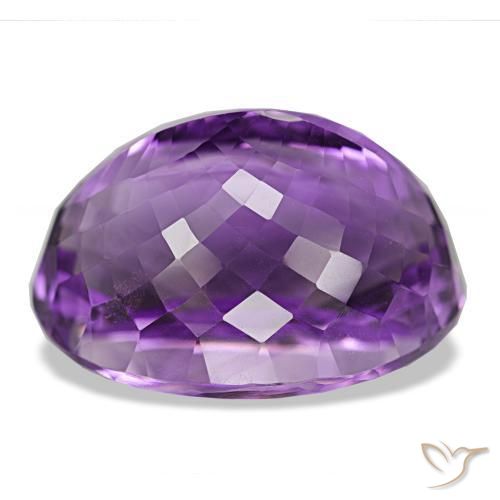 Améthyste Violet foncé naturelle Coupe ovale, 48.71 ct, IF