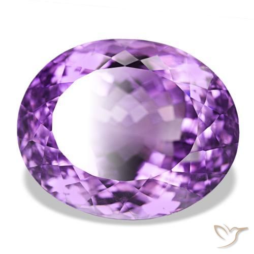 Améthyste Violet Rosâtre naturelle Coupe ovale, 40.93 ct, VVS-VS