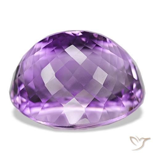 Améthyste Violet Rosâtre naturelle Coupe ovale, 40.93 ct, VVS-VS