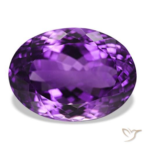 36.78ct Violet vif Améthyste Pierres précieuses, Ovale, VVS