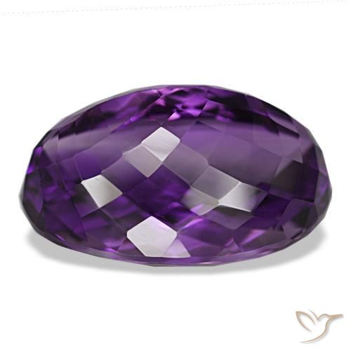 Améthyste Violet moyen naturelle Coupe ovale, 39.27 ct, VVS-VS